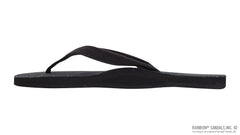 Hemp Black Single Layer Arch Narrow Strap