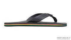 Single Layer Rasta Midsole Classic Black Leather