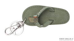 Sandal Crystal Key Chain Dark Brown