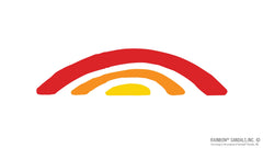 4" BLACK DYE CUT STICKER RAIINBOW ARCH