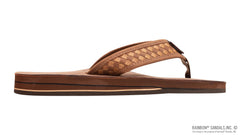Bentley- Redwood Double Layer Arch Buckskin Woven Strap