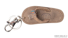 Luxury Leather Sandal Key Chain Buckskin