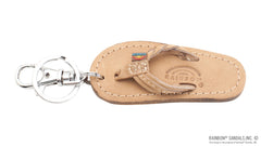 Flirty Braidy Key Chain Dark Brown Leather