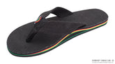 Single Layer Black Hemp w/ Rasta Midsole