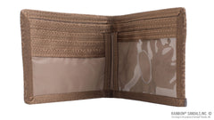 Bi-fold Wallet w/Jacquard Webbing Trim