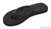 Low Cloud - Soft Rubber Top Narrow Black Polyester Strap