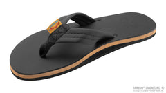 Legacy Collection Black Leather Tan Midsole Single Layer Arch