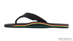 Single Layer Black Hemp w/ Rasta Midsole