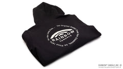 Unisex Sweatshirt Circle Logo Front & Back - Black
