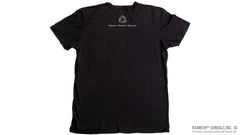 Men's T-Shirt Reuse Logo Front and Back - Black