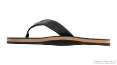 Legacy Collection Black Leather Tan Midsole Single Layer Arch