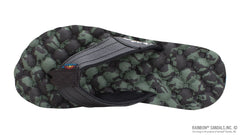 Holoholo - Gerry Lopez Black/Green Rubber Signature Sandal