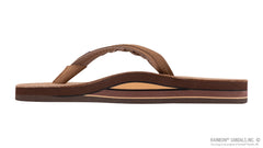 Flirty Braidy Double Layer Dark Brown Leather w/ Braid