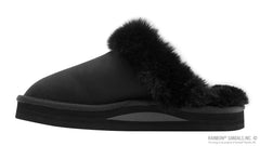 Sunset Snugs-Black Leather Black Fleece Single Layer Arch