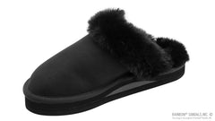 Sunset Snugs-Black Leather Black Fleece Single Layer Arch