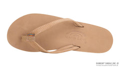 Single Layer Sierra Leather Melon Midsole Narrow Strap
