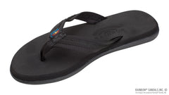Solid Black Molded Soft Top Rubber w/3/4” Nylon Braided Strp
