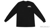 Long Sleeve T-Shirt - Black w/Cream (footbed) Logo