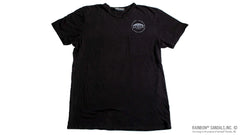Men's T-Shirt Reuse Logo Front and Back - Black