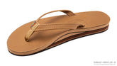 Premier Leather Cafe Double Layer Arch Narrow Strap