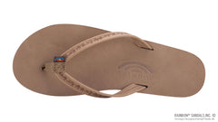 Premier Leather Dark Brown Floral Narrow Strap