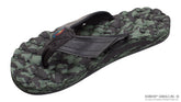 Holoholo - Gerry Lopez Black/Green Rubber Signature Sandal
