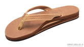 Luxury Leather Buckskin Double Layer Arch 3/4" Medium Strap