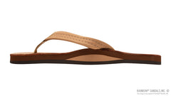 Luxury Leather Buckskin Single Layer Arch 3/4" Medium Strap