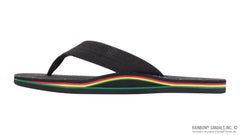 Single Layer Black Hemp w/ Rasta Midsole