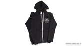 Unisex Sweatshirt Circle Logo Front & Back - Black