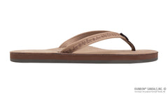 Premier Leather Dark Brown Floral Narrow Strap