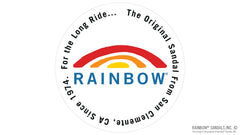 Rainbow Logo Sticker 4" Black Circle