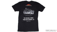 Men's T-Shirt Original Sandal from San Clemente - Black
