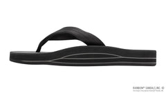 Classic Rubber Double Layer Arch Black Top EVA Filled 1" Black Strap
