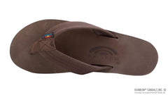 Classic Mocha Leather Double Layer Arch - Wide Strap