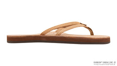 Luxury Leather Buckskin Single Layer Arch Support with 1/3" Double Narrow Strap