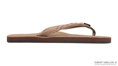 Premier Leather Dark Brown Single Layer 1/2" Braid on Narrow Strap