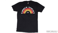 Men's T-Shirt Vintage Rainbow Sandals Logo - Black
