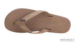 Four Layer Leather Wedge - 3/4" Strap with Swarovski® Crystals