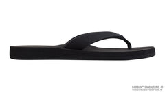 The Bella - Soft Top Black Tapered Canvas Strap