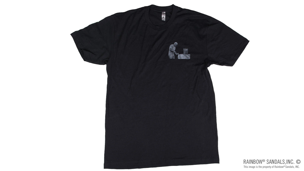 Men's T-Shirt Sparky Gluing Sandals - Black