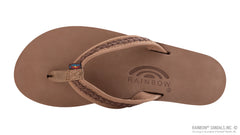 Premier Leather Dark Brown Double Layer Arch w/eXpresso Braided 3/4" Medium Strap