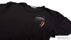 Men's T-Shirt Reuse Logo Front and Back - Black