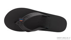 4 Layer Black Leather Rainbow Wedge 3/4 Strap