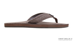 The Bentley - Classic Mocha Smooth Top Sole Woven Strap