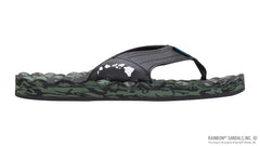 Holoholo - Gerry Lopez Black/Green Rubber Signature Sandal  
