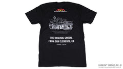 Men's T-Shirt Sparky Gluing Sandals - Black