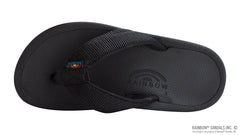 Mariner - Black Rubber Orthotic w\arch Tapered Nylon Strap  