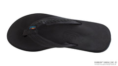 Solid Black Molded Soft Top Rubber w/3/4” Nylon Braided Strp