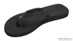 Low Cloud - Soft Rubber Top Narrow Black  Polyester Strap